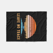 Leave No Trace _ Natuur Bergen _ Milieu Fleece Deken (Voorkant (Horizontaal))