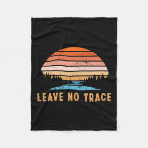 Leave No Trace _ Natuur Bergen _ Milieu Fleece Deken