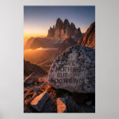 Leave Nothing But Footprints Poster (Voorkant)
