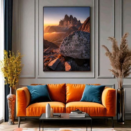 Leave Nothing But Footprints Poster