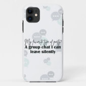 "Leave Silently" – Grappige introverte quote Telef Case-Mate iPhone Case (Achterkant)