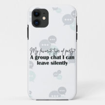 "Leave Silently" – Grappige introverte quote Telef