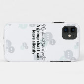 "Leave Silently" – Grappige introverte quote Telef Case-Mate iPhone Case (Achterkant (horizontaal))