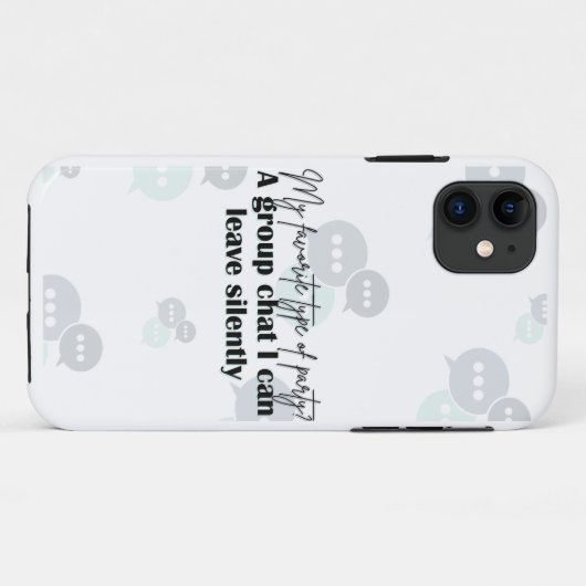 "Leave Silently" – Grappige introverte quote Telef Case-Mate iPhone Case (Achterkant (horizontaal))