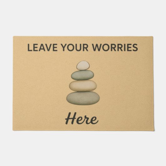 Leave Your Worries Here Deurmat (Voorkant)