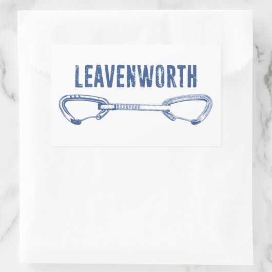 Leavenworth Climbing Quickdraw Rechthoekige Sticker (Tas)