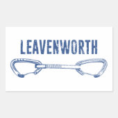 Leavenworth Climbing Quickdraw Rechthoekige Sticker (Voorkant)