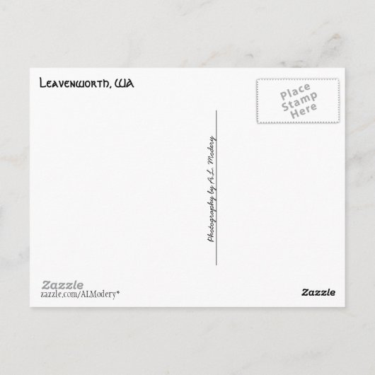 Leavenworth Collage 2 Briefkaart (Achterkant)