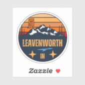 Leavenworth, Indiana Sticker (Vel)