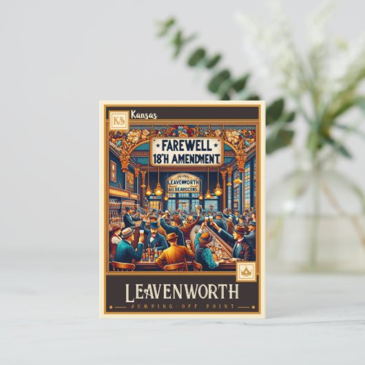 Leavenworth, Kansas |  Briefkaart (Staand voorkant)