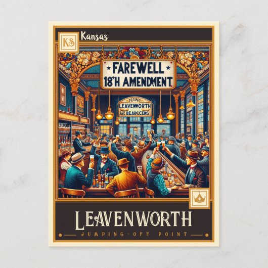 Leavenworth, Kansas |  Briefkaart (Voorkant)