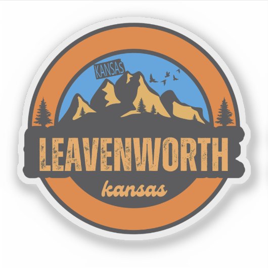 Leavenworth, Kansas Sticker (Voorkant)