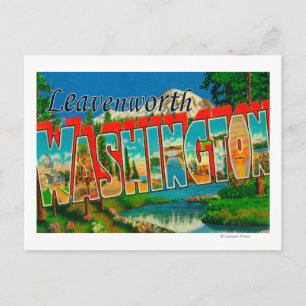 Leavenworth, Washington - Large Letter Scenes Briefkaart