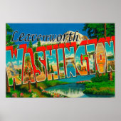 Leavenworth, Washington - Large Letter Scenes Poster (Voorkant)