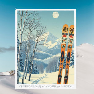 Leavenworth Washington skioord Ansichtkaart Briefkaart