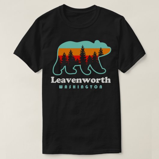 Leavenworth Washington Souvenir Retro  Beer T-shirt (Design voorkant)