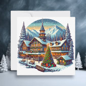 Leavenworth, Washington tijdens de kerstdagen Kaart