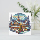 Leavenworth, Washington tijdens de kerstdagen Kaart (Staand voorkant)