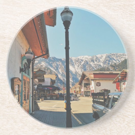 Leavenworth - Washington  Zandsteen Onderzetter (Voorkant)