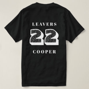 Leavers 2022 White Theme D2 T-shirt