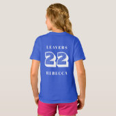 Leavers 2022 | Witte thema D2 Meisjes T-Shirt (Achterkant volledig)