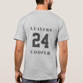 Leavers 24 Back Design met gepersonaliseerde naam T-shirt