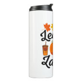 Leaves And Latte Fall Autumn Thermosbeker (Gedraaid links)