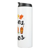 Leaves And Latte Fall Autumn Thermosbeker (Geroteerd rechts)