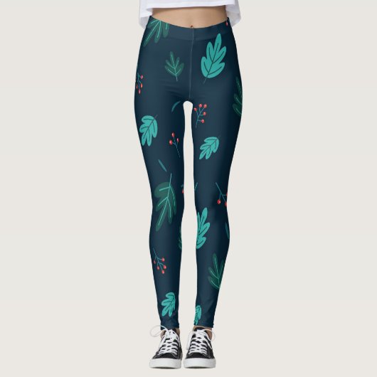 Leaves Art Leggings (Voorkant)