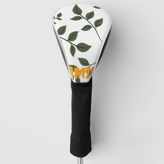Leaves Art | Zazzle_Growshop. Golfheadcover (Voorkant)