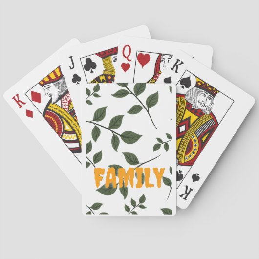 Leaves Art | Zazzle_Growshop. Pokerkaarten (Achterkant)