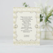 Leaves Bereavement Dank u Notecard Bedankkaart (Staand voorkant)