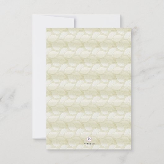 Leaves Bereavement Dank u Notecard Bedankkaart (Achterkant)