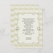 Leaves Bereavement Dank u Notecard Bedankkaart (Voorkant / Achterkant)