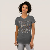 Leaves Berries Elegant Floral T-shirt (Voorkant volledig)