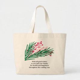 Leaves & Berries Jumbo Canvas tas