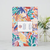 Leaves Botanical 💐 Kleurrijke moderne zeepfolie (Staand voorkant)