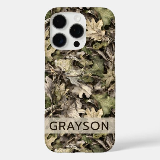 Leaves Camouflage Personalized Case-Mate iPhone Case (Achterkant)