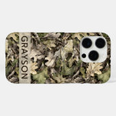 Leaves Camouflage Personalized Case-Mate iPhone Case (Achterkant (horizontaal))