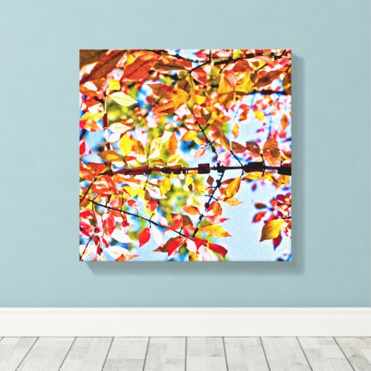 Leaves Canvas Afdruk (Insitu (Houten vloer))