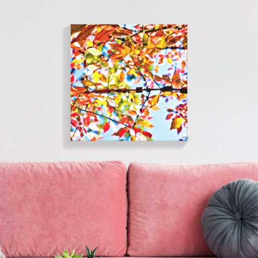 Leaves Canvas Afdruk (Insitu (Woonkamer))