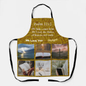  Leaves Christelijk Cadeaus voor Dames Geel Schort (Voorkant)