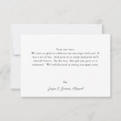 Leaves & Eucalyptus Gold Hartelijk dank Bedankkaart (Achterkant)