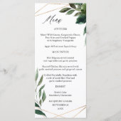 Leaves & Eucalyptus Gold Menu 2 (Voorkant)
