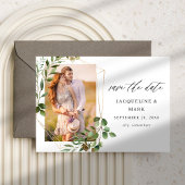 Leaves & Eucalyptus Gold V Foto Save the Date