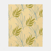 Leaves Fleece Deken (Voorkant)