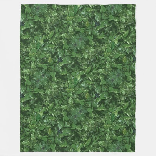 Leaves Fleece Deken (Voorkant)