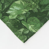 Leaves Fleece Deken (Hoek)