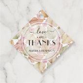 Leaves Flowers Boho Wedding Bedankjes Labels (Voorkant)