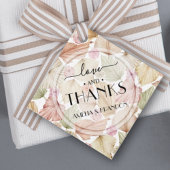 Leaves Flowers Boho Wedding Bedankjes Labels